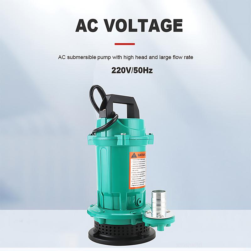 Heavy Duty AC220V 50Hz 50L/min Stainless Steel Submersible Pump Self-starting Sewage Cutting Pump Farm Manure Mud Drainage