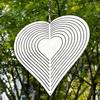 Stainless Steel Reflective Wind Spinners Outdoor Garden Decor Sparkly Wind Chime Yard Patio