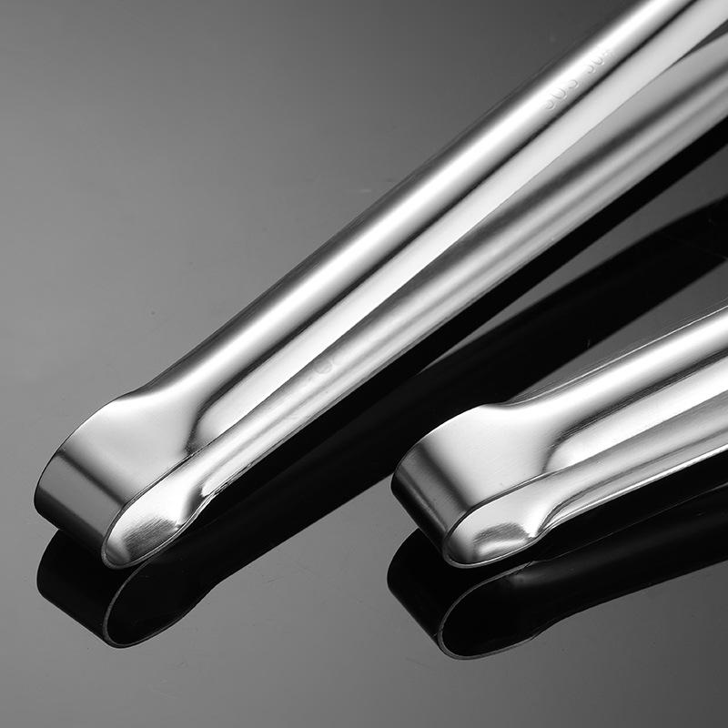 9/12 Inch Japanese Style Food Clips Stainless Steel BBQ Meat Steak Grill Tongs Thin Baking Non-Slip Cooking Restaurant Utensil