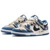 Nike Dunk Slip Resistant, Abrasion Resistant, Lightweight Low top Skateboard Shoes Men's Black White Blue DV0834-101(Team57-)