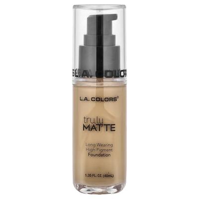LA. Colors Truly Matte Foundation, CLM354 Soft Beige, 40ml (1,35 fl oz)