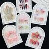 50Pcs Press On Nail Bottom Cardboard Cards Nail Art Display Board Manicure Package Card Photo Props Card False Nail Tips