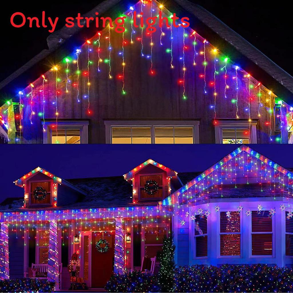 Gipskraut-Stil Solar-Lichterkette mit blinkenden Sternen für Weihnachts- und Hochzeitsdekoration