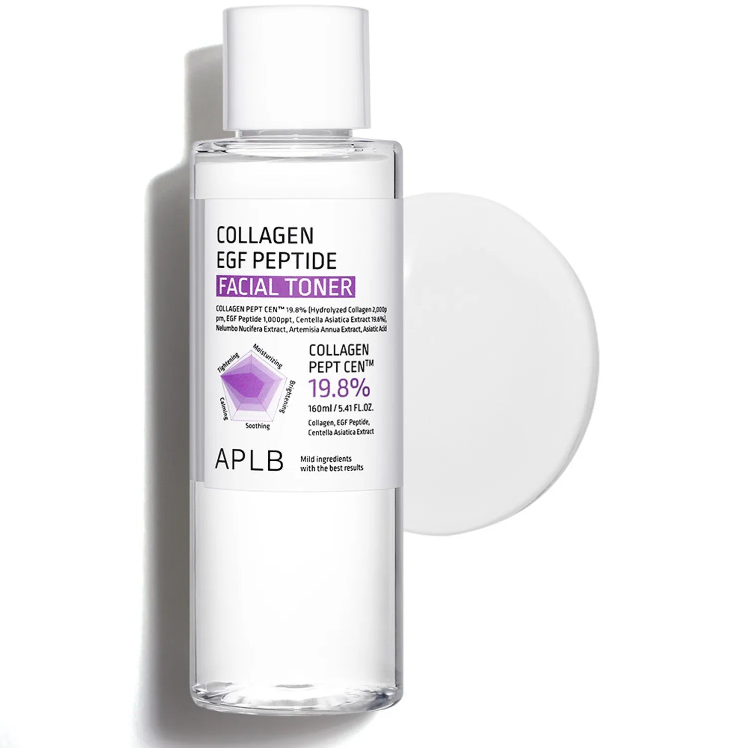 APLB Collagen EGF Peptide Facial Toner 160ml | Presenting Hydrated Texture, Brightening, Smoothing Texture 160ml