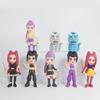 8Pcs/Set Kpop Demon Hunters Action Figure Toy Derpys Tiger Rumi Mira Zoey Sussy Figurine Doll For Fans Gifts