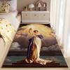 Pop Culture Area Rug, Columbia Pictures Torch Lady Goddess Statue Poster, Living Room Decor, Non-Slip Mat
