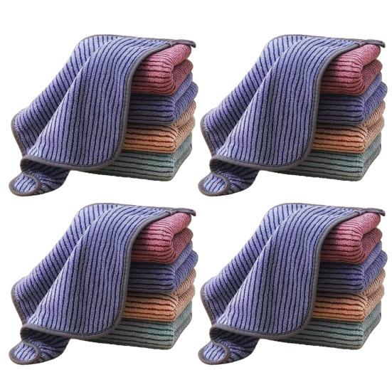 10/20Pcs Dishcloths Superfine Fiber Quick-drying Cleaning Towels Reusable Versatile Water Absorbent Dish Towels