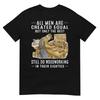 All Men Are Created Equal But Woodworking In Their Eighties T-Shirt