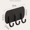 Magnetic Kitchen Storage Rack With 3 Hooks - White Fridge Organizer for Hanging Utensils No Drill Refrigerator Mount