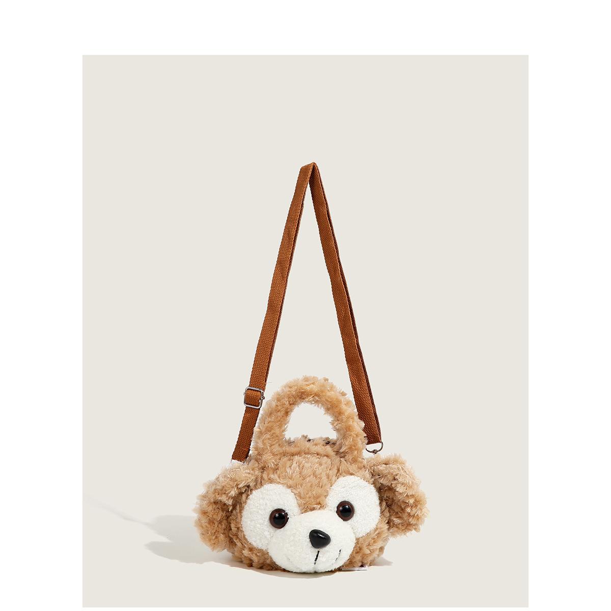 

Высококачественная мультяшная милая плюшевая сумка-мессенджер на плечо коричневый