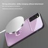Metallic gray texture For Magsafe Samsung S25 S25 Edge S25Ultra S8 9 10 20 S21 Pro 22 Plus S23 FE S24 Ultra Glass Phone Case
