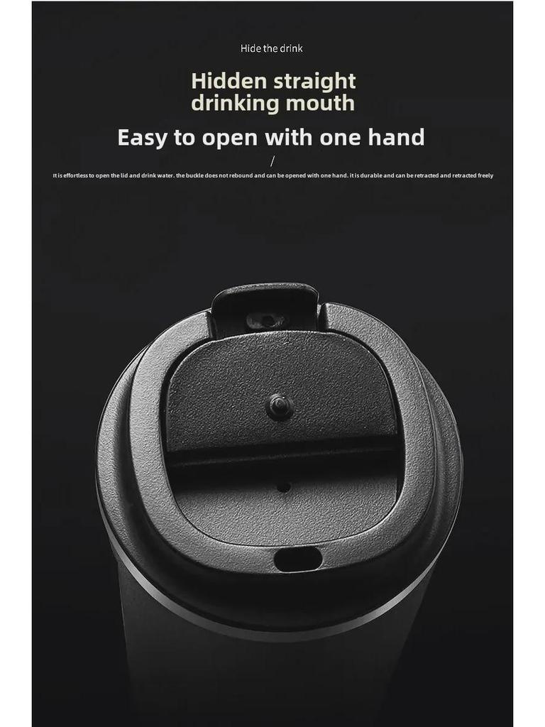 Portable Stainless Steel Insulated Coffee Cup for Men and Women - Elegant, High-Grade, Perfect for Office and Travel