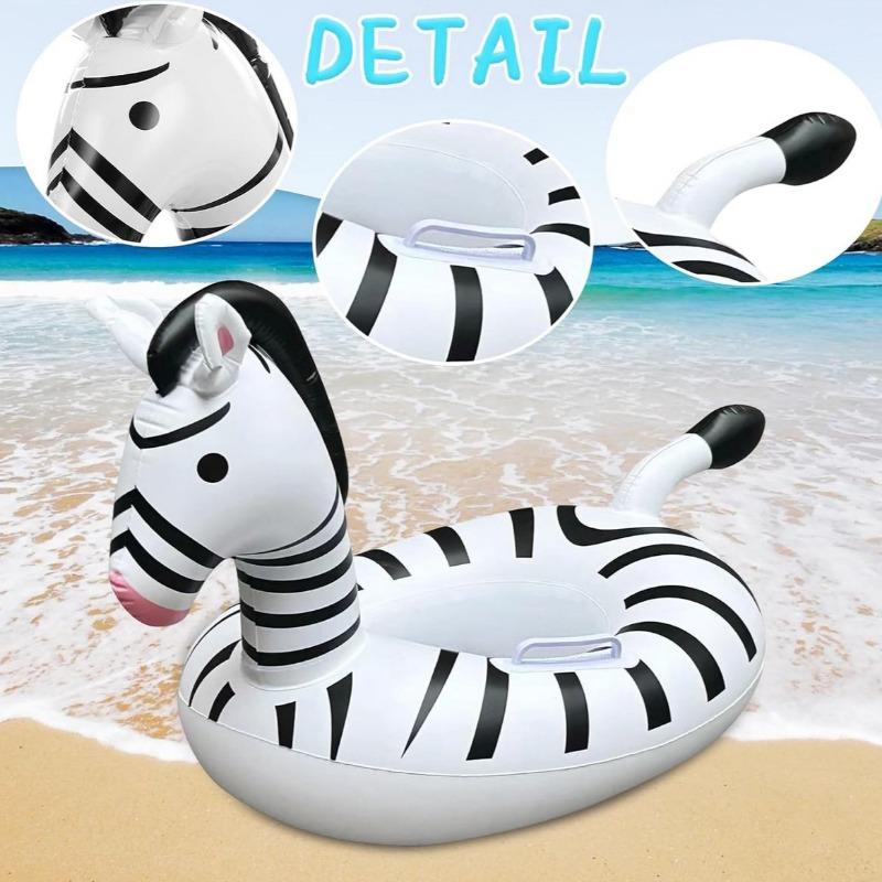 Zebra Aufblasbares Poolspielzeug Sommer Schwimmring für Baby Aufblasbarer Schwimmsitz Familienparty Wasserspielzeug Ausrüstung Schwimmstuhl