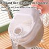 Rice Washer Kitchen Colanders Strainer Bowl With Lid Multifunctional Plastic Washer Rice Washing Kitchen Tools