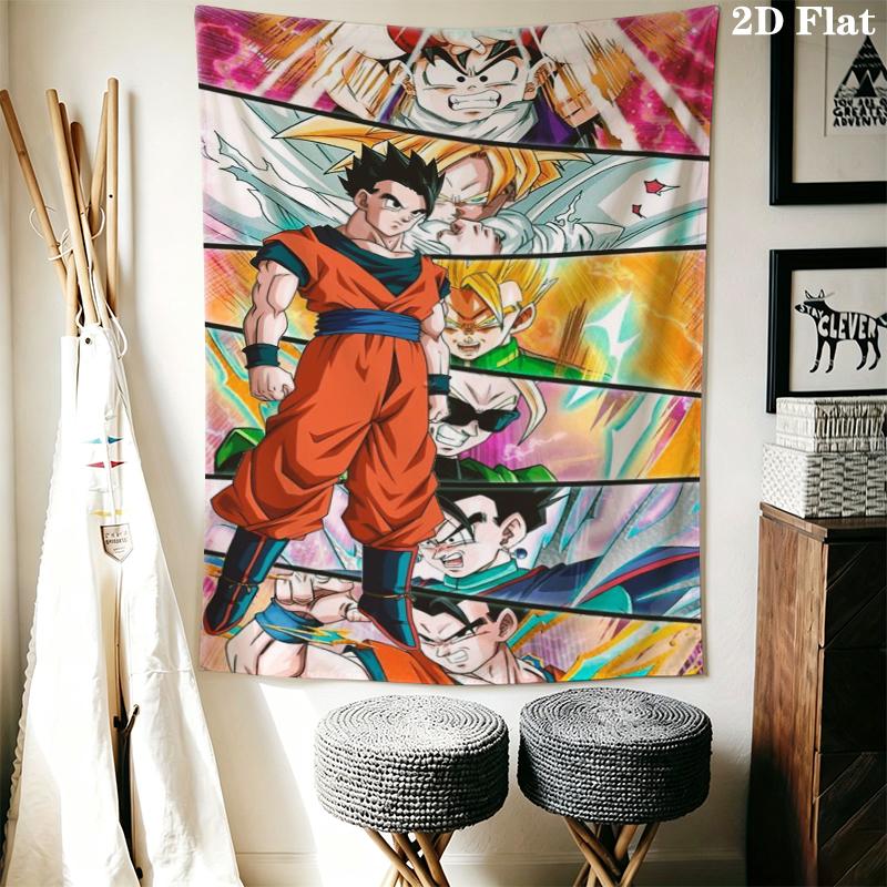 DRAGON BALL Wall Tapestry Aesthetic Wall Hanging Printed Fabric Blanket Decorative Tapestries for Bedroom Living Room Home Decor