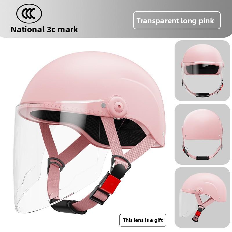 Electric Car Helmet Men and Women Cute Half Helmet