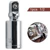 High Qaulity Socket Adapter 360 Degree Chrome Vanadium Steel Extension Bar High Torque Silver 1/2\" 1/2\\\\\\\"