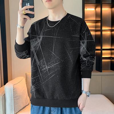 T-shirts à manches longues pour hommes, chemises amples tendance, nouveaux t-shirts, hauts printemps-automne, sweat-shirts