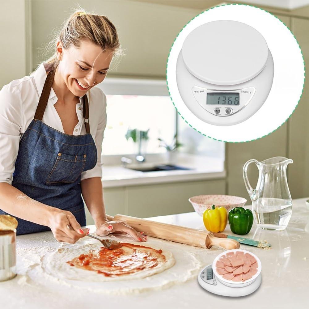 5kg/1g Digital Kitchen Scale LED Display Electronic Scale Food Scale Weight Measurement Kitchen Baking Scale Kitchen Tools