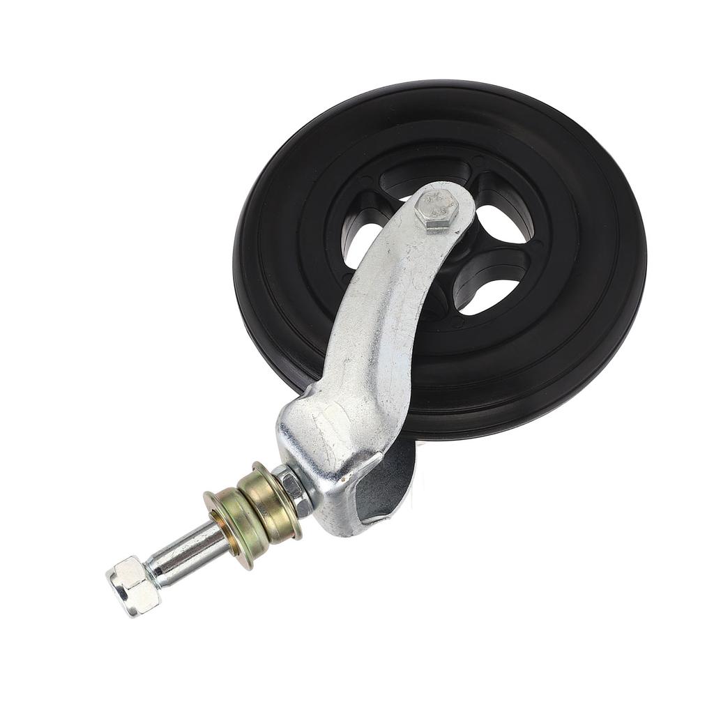 Black 6in Caster Wheel Universal Shock Absorbing 250lbs PU Wheelchair Front Caster Replacement for Walker Scooter