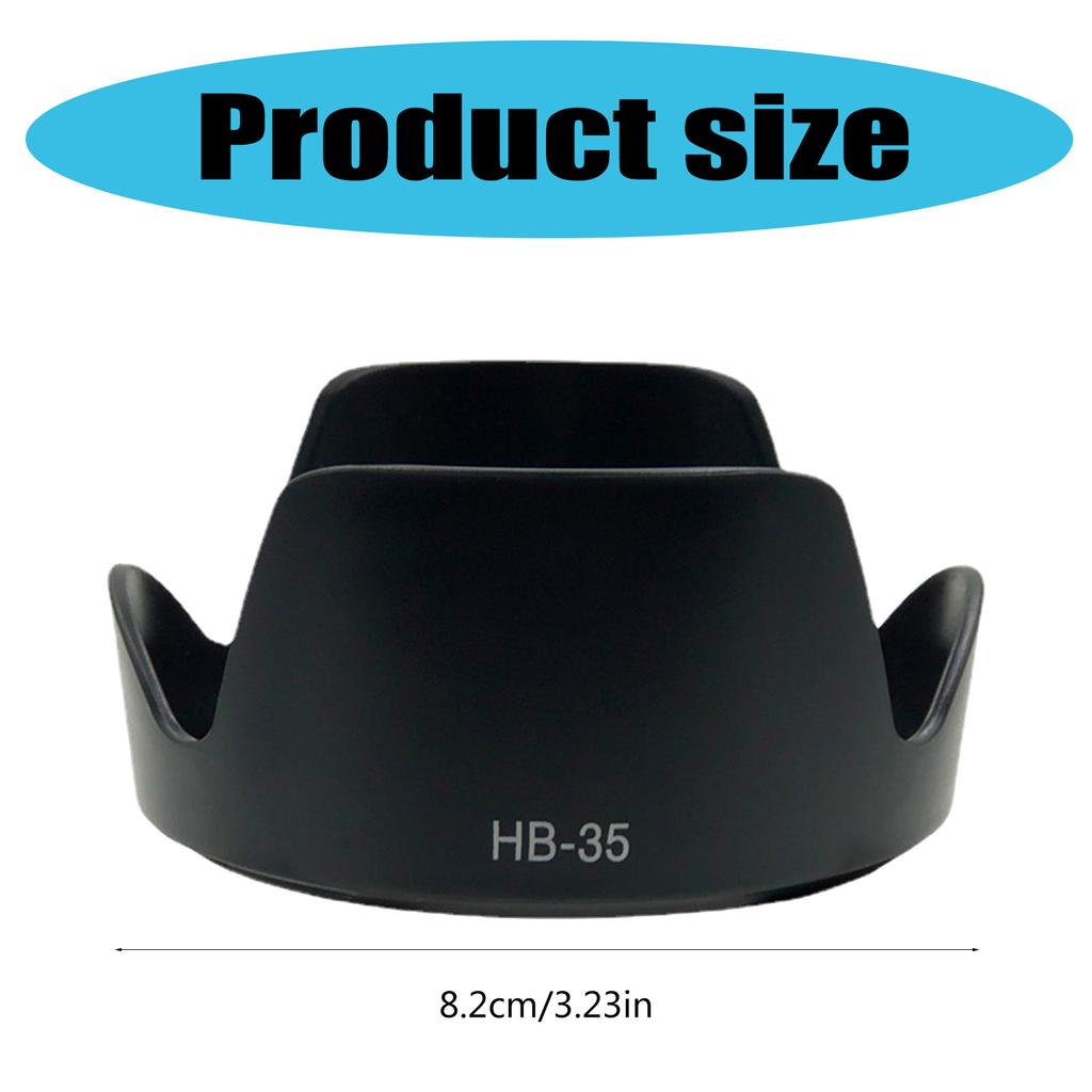 Lens Hood HB 35 Reversibles for Nikon AF-S DX Nkkor 18-200mm F/3.5-5.6G ED VR II Protects Against Glares and Damage
