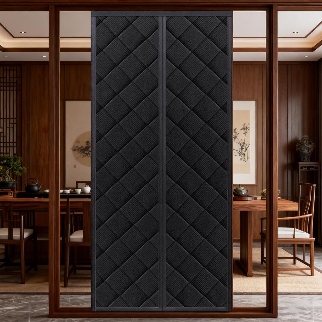 Husă Izolantă pentru Ușă Rezistentă la Vânt Magnetică Termică Perdele Magnetice pentru Ușă pentru Bucătării Prag Dormitoare Cameră Copii Acasă