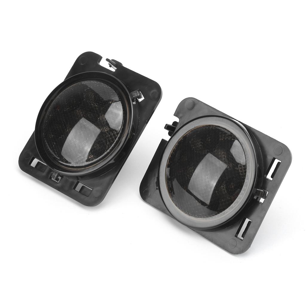 DC 12V LED Side Marker Light with Smoke Color Lens Replacement for Jeep Wrangler JK JKU 2007‑2018