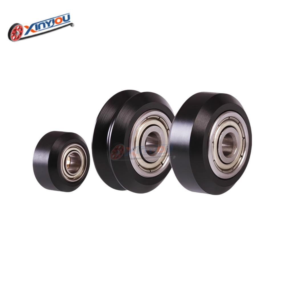 1/6/12/24pcs CNC Plastic POM Big Small Wheel With Bearing Idler V-Slot Aluminum Profile Perlin Pulley For 3D Printer