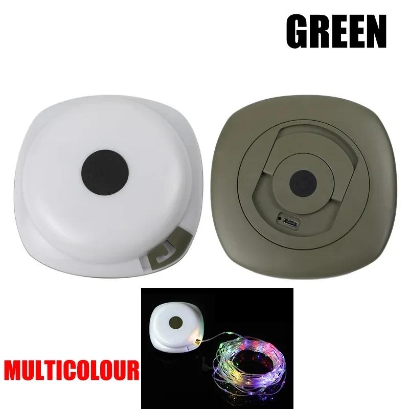 LED Rechargeable Camping Lamp 10M IPX4 Waterproof Recyclable Atmosphere Light Outdoor Garden Decoration Tent Lamp with Magnet