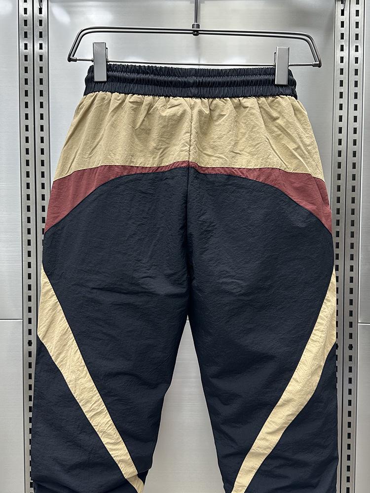 Herren Schnelltrocknende Slim Fit Haremshose: Farbblock, Elastischer Bund, Lässiger Sommerstil