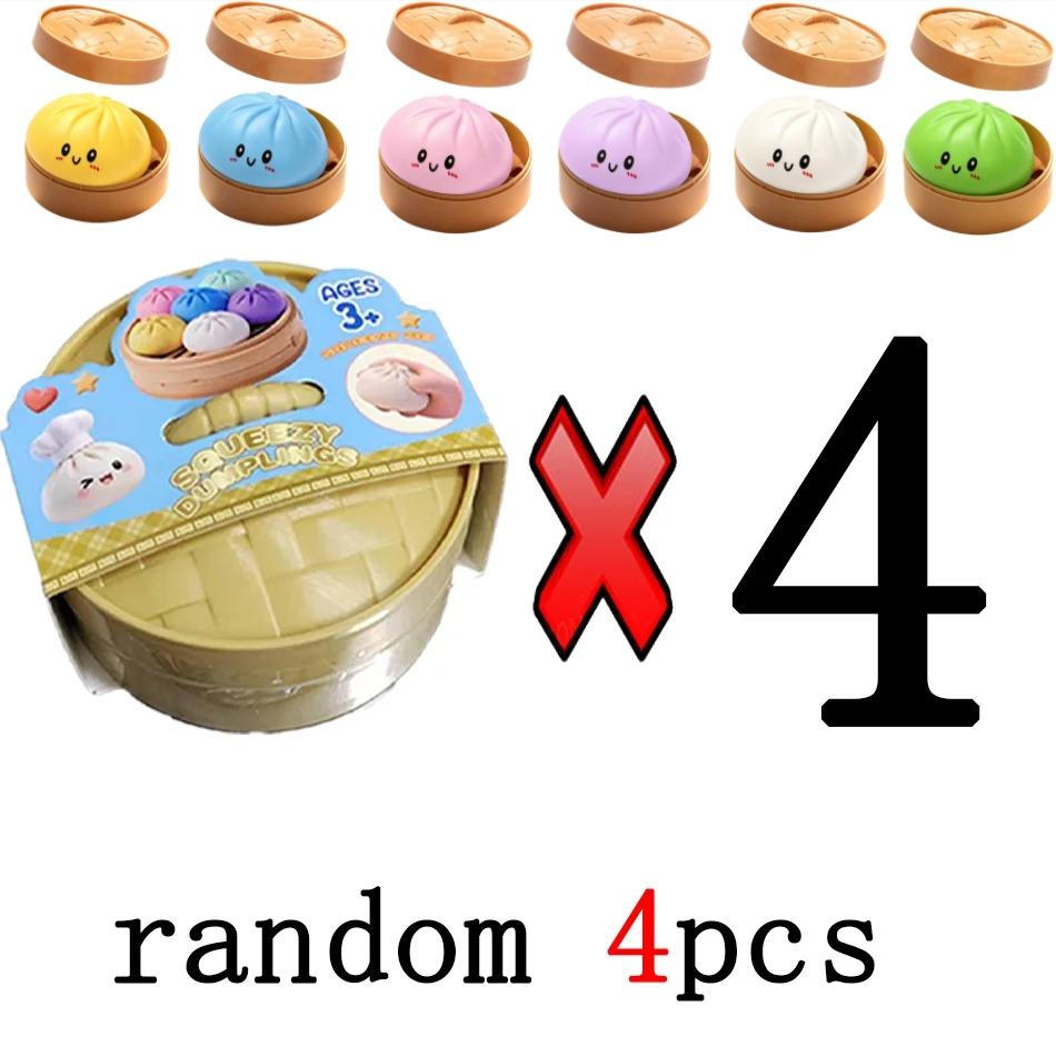 Nieuwe Glitter Dumpling Squishy Mystery Box - Verrassing Dumpling Squishy, Reusachtige Glitters Dumplings, Zeldzame Dumplings Broodje Stressverlichting Fidget Set.