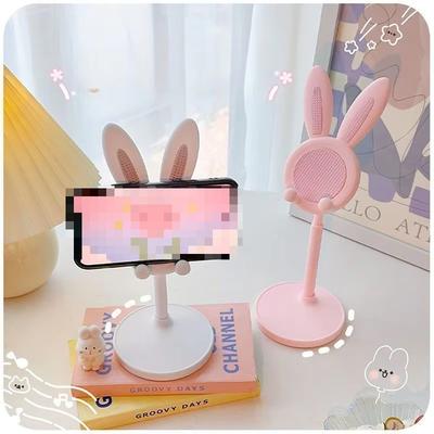 Le Support de Téléphone Portable Lapin Mignon de Bureau Peut Se Lever et S'Ajuster Les Accessoires de Téléphone de Bureau Support de Téléphone Poignée