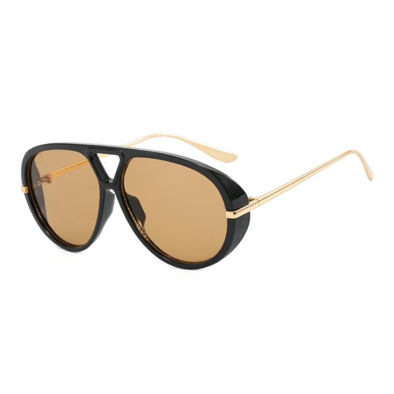 Trendy Pilot Sunglasses Oversized Frame Polarized Lens Vintage Design Lightweight For Women Men