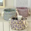 Spring Flower Storage Basket High Beauty Home Fabric Fresh Fragrant Portable Foldable Storage Basket