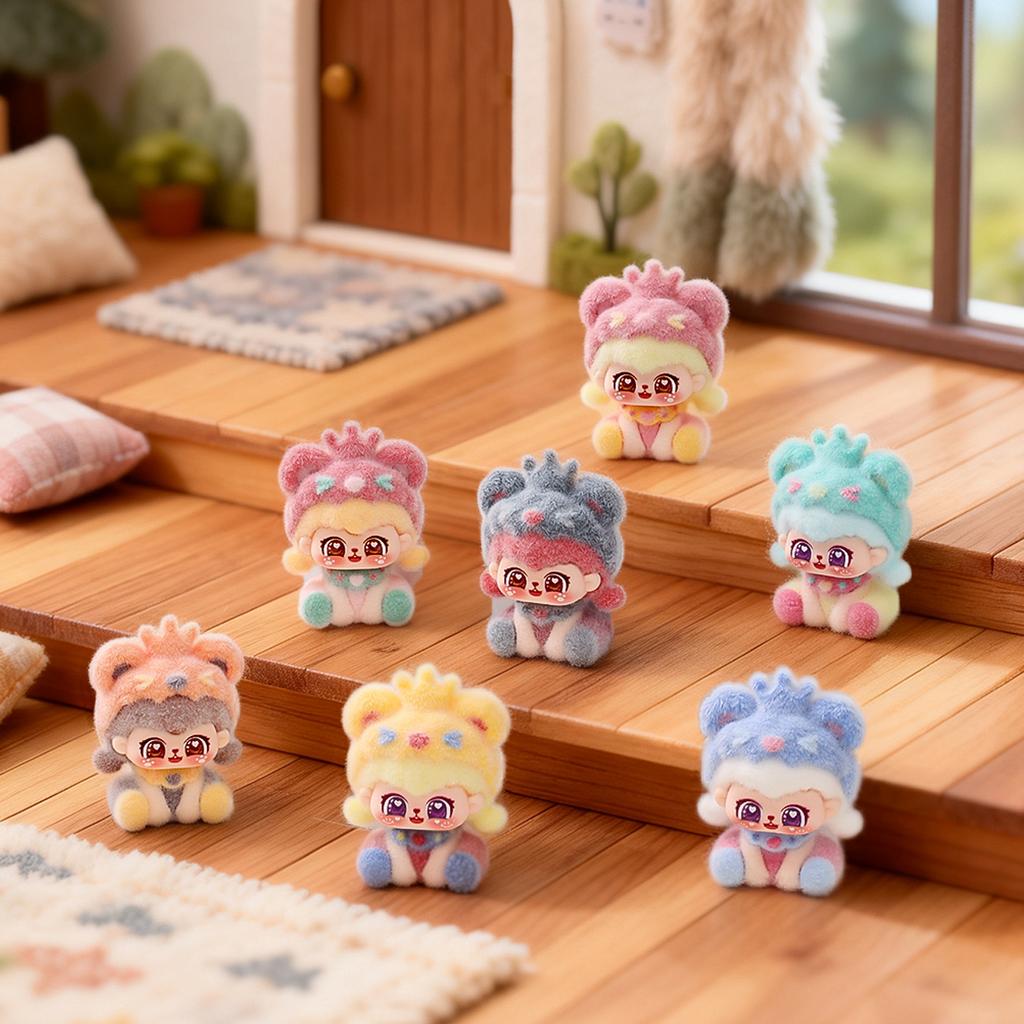 9pcsSet Lion Lili Figure Toy Mini Baby Girl Figurine Desktop Decoration Model Ornaments Toys Boys Girls Birthday Gifts
