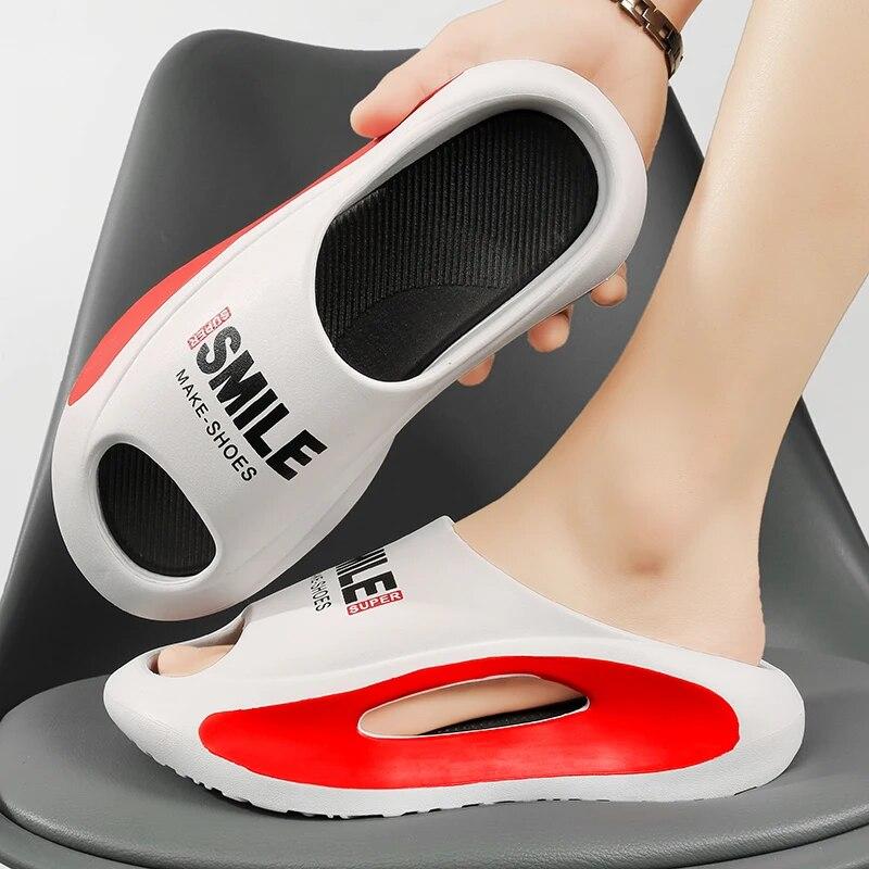 Men's Slippers  EVA Soft Thick Soled Slippers Women's Fashion Wear Slippers Home Home Sandals Men's Beach Shoes