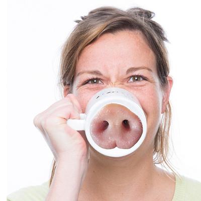 Kreativer lustiger Nasenbecher aus Keramik, Wassertasse, Kaffeetasse, Milchtasse