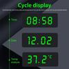 Tragbare Solar-Autodigital-LCD-Uhr & Temperaturanzeige Auto-Armaturenbrett-Uhren Hintergrundbeleuchtung Elektronischer Bildschirm Temperaturuhr