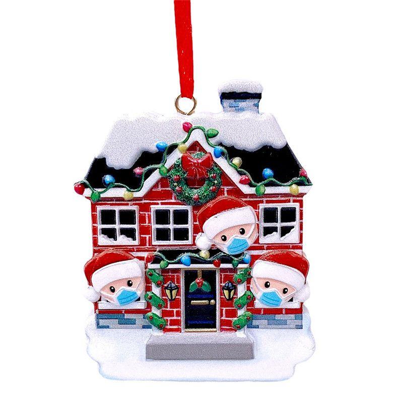 

Подвесное рождественское украшение на елку Семья 26 человек Карантин Локдаун Подвеска Family Mumber of 3