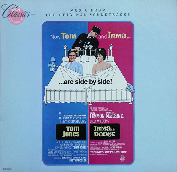 Виниловая пластинка JOHN ADDISON ANDRE PREVIN Tom Jones Irma La Douce Музыка Fr MCA39068 MCA 1986 США Саундтреки Мюзиклы Б/у