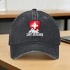 Schweiz Heimat der Helvetischen Berge Schweizer Lässige Baseballkappe Für FeUnisex Unisex Sommer Wandern Angeln Truckerhut Hohe Qualität