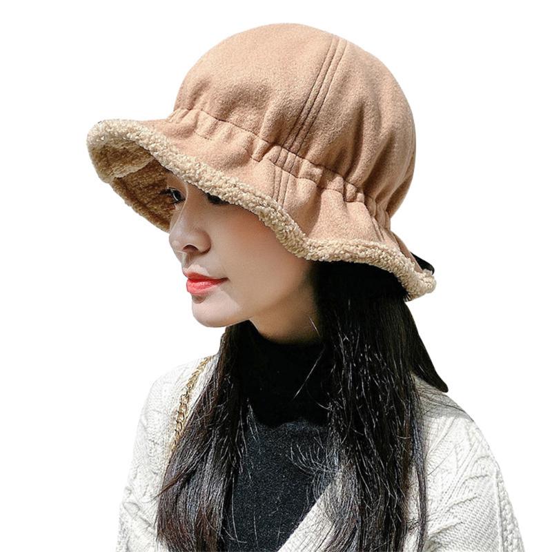 Buy Thicken Plush Bucket Hat Cute 