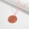 Swirl Dyed Gradient Resin Pendant Adjustable Bohemian Necklace  Boho Outfit Styling