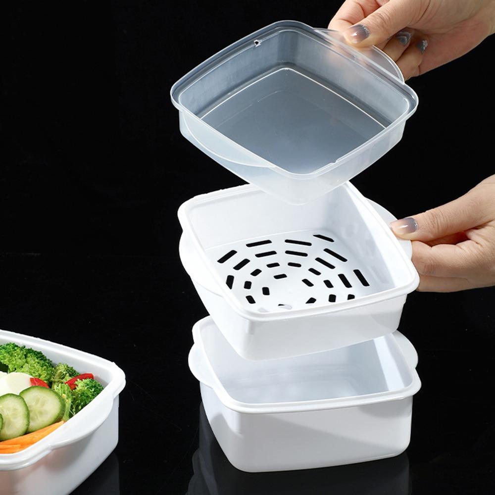 

Multi-layered Microwave Oven Steamer Box with Lid Plastic Vegetable Lunch Box Heat-Resistant Steamer Box