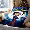 Coraline Pattern Blanket for Home Decoration, Bed, Sofa, Car Travel, Camping, Suitable for All Seasons, Birthday Christmas Gift