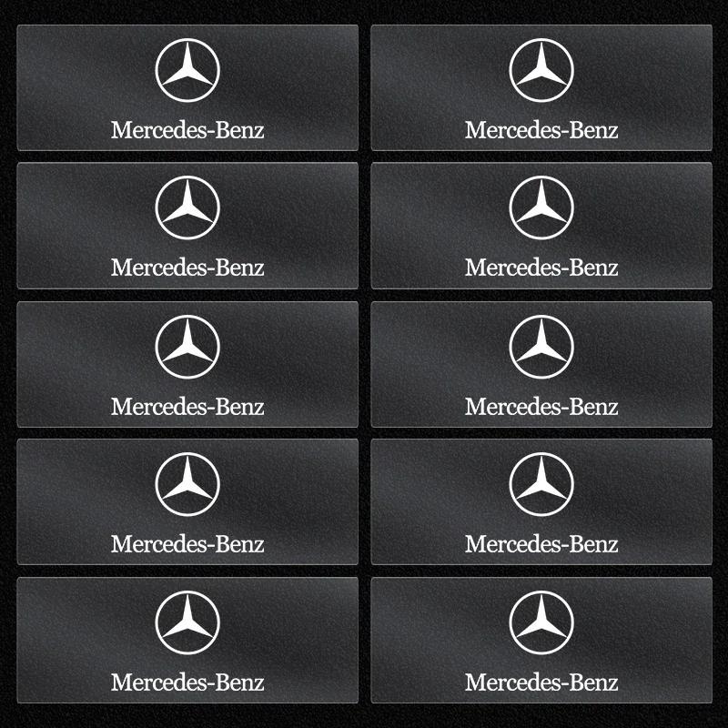 AABIG1 2/5/10Pcs Car Interior Random Stickers Car Steering Wheel Emblem Styling For Mercedes Benz GLA CLA GLK GLE CLS ML GL A B C E