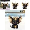 Car Decor Acrylic Flat Surface Black Dragon Pendant With Cartoon Style For Vehicle Interior Enhancement