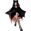Halloween Fledermaus Kleid Spitze Augenbinde Fledermaus Cosplay Anzug, getönter maskierter Vampir Punk Mädchen Anzug