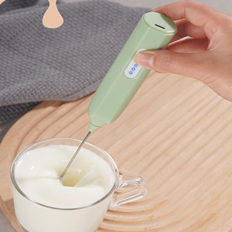 Electric Milk Whisker Portable Coffee Milk Cap Frother Milk Foaming Machine Blender Handheld Wireless Whipper