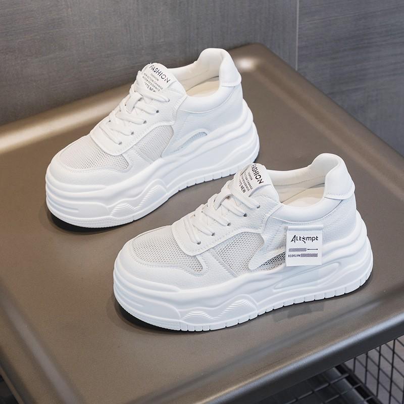 

Обувь, увеличивающая рост до 9 см, новая модель 2025 года, кроссовки на толстой подошве в стиле «папа», повседневная спортивная обувь, увеличивающая рост, маленькие белые кроссовки 40